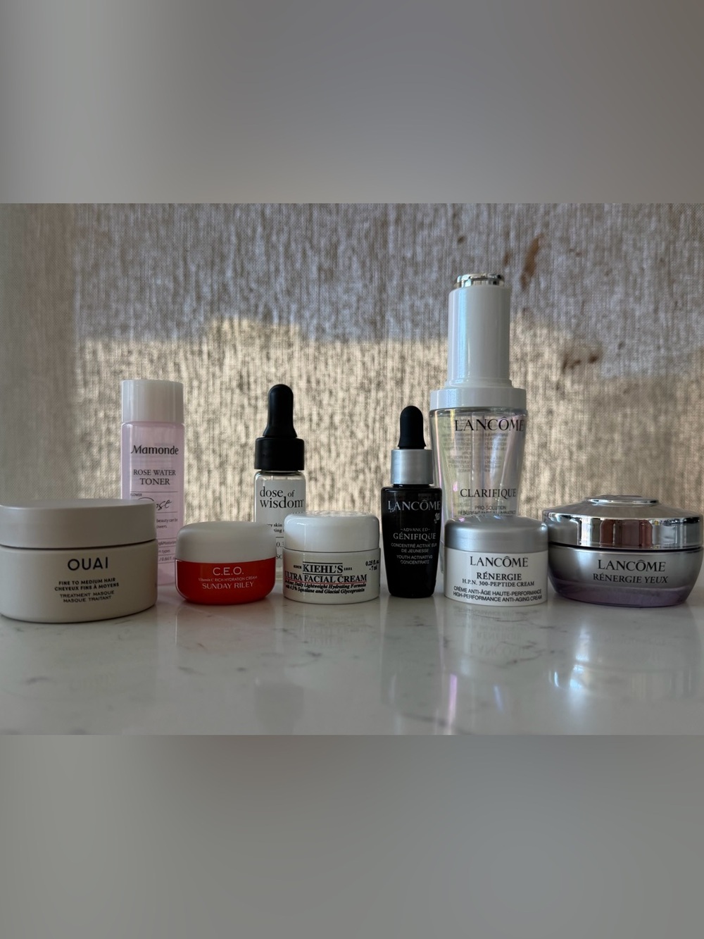 Lot of 9 empty cosmetics containers - travel friendly